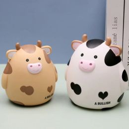 1PC Cute Cow Piggy Bank Money Plastic Coin For Attracting Money Jar Coins Money Box Large Savings Box Coins Child Brithday Gift