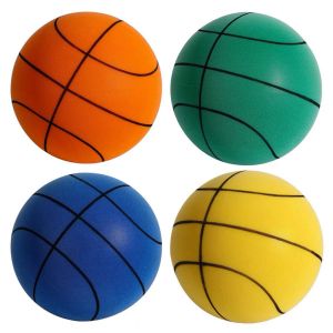1pc diamètre 24/22 / 18cm mousse haute densité silencieuse Ball Sports intérieur basketball Soft Elastic Ball enfants Sports Toy Toy