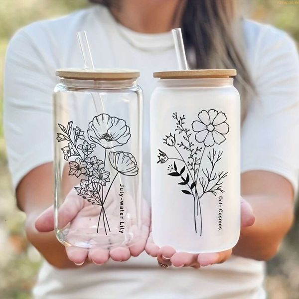 1pc, taza de vidrio de bricolaje, vaso personalizado, propuesta de dama de honor, favor de la fiesta, ella, adecuada como regalos para Navidad, Halloween, bodas, Acción de Gracias y otros