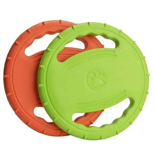 1 -st hondenvliegende schijf interactief rubber speelgoed zacht drijvend catcher speelgoed voor huisdiertraining kauwen 240328