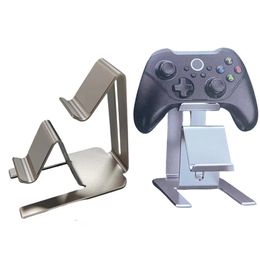 1 unidad de soporte de mango de control de juego de aleación de aluminio de doble capa, soporte para teléfono de escritorio, mango de control de mando, soporte Universal para Switch Pro/Xbox Elite/Xbox 360