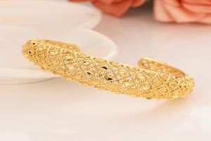 1PC Dubaï Inde Brangle d'or pour femmes Bracelets Bracelets Bijoux Accessoire Bracelet arab