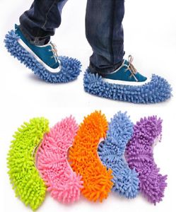 1PC DUSSION MOP SLIPPER MAISON Cleaner Lazy Planchers Nettoyage Couvrage de chaussure de pied 7 Couleurs HG09534045116
