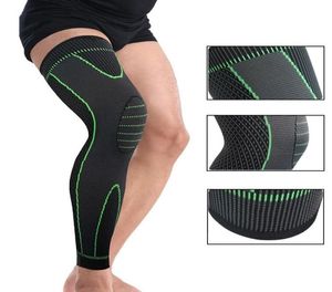 1pc élastique tricoté sport jambe manches course Compression jambe manches allonger genouillères pansement basket-ball manches 2729801