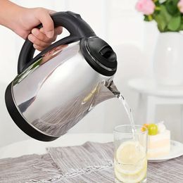 1pc Bouilloire Électrique 2L Grande Capacité Coupure De Courant Automatique Anti-brûlure Bouilloire Bouillante Ménage En Acier Inoxydable Électrique, Appareils De Cuisine