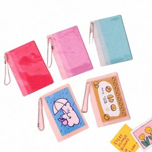 1PC FI Girls Carte Pursfeuse PVC Transparent imperméable Small Small Purse Credit Busin Id Card Holder Pouche pour garçons Gift H1IV #