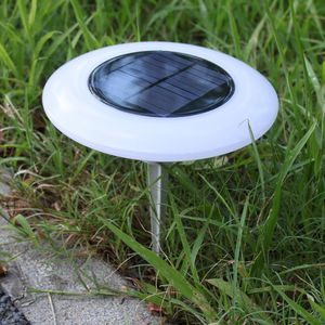 1pc vliegende schotel vorm LED Solar Courtyard Lamp decoratie licht