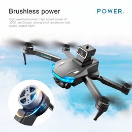 Drone pliable 1 pièce avec caméra HD, moteur sans balais, contrôle gestuel plus - Prêt à voler avec sac de transport ! - Gris