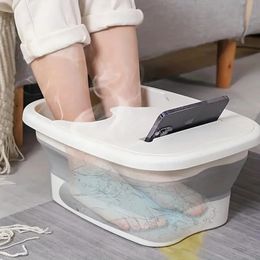 1pc Pildable Foot Bath Bucket Masseur de trempage des pieds de bassin