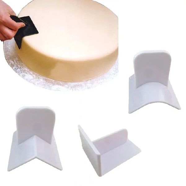 1pc Cake de grado alimenticio Herramientas Smoother Decoración del pastel de azúcar Molde de hielo Herramienta de horno de bricolaje Spatulas de fondant enrollables