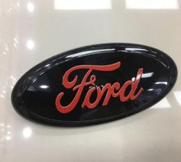 1 stc voor Ford 20042014 F150 Mirror Black Red Front Grill Badgetailgate Embleem Oval Decal6705455