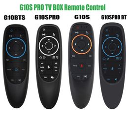 1 PC G10S Pro commande vocale Air Mouse télécommande vocale 2.4G Gyroscope sans fil apprentissage IR pour H96 MAX X88 PRO X96 MAX Android TV Box PC