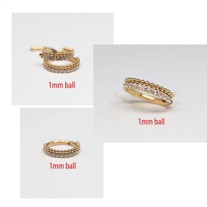 Boucles d'oreilles G23 en Zircon, 1 pièce, cerceaux avec boule de 1mm, anneau de Segment articulé, Septum, anneaux de nez, Conch Helix, Piercing, bijoux 240130
