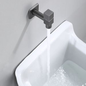 1pc en laiton gris Single Cold Tap Wall Moup de lavage Bibcock Machine à laver Machine Taps Arrosage Filetage G1 / 2 '