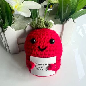 1pc - Handgemaakte emotionele ondersteuning Augurk Komkommer Cadeau, Leuke Augurk Geweven Muppet Komkommer Decoratief Cadeau