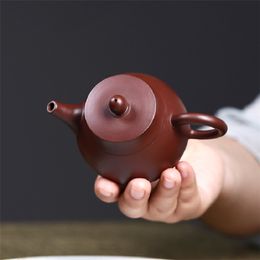 1pc hecha a mano Púrpura arcilla tetera de mineral crudo crudo kettle yixing té mac