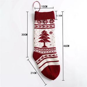 1pc colgantes calcetines navideños medias de copos de nieve, bolsas creativas de regalo de regalos