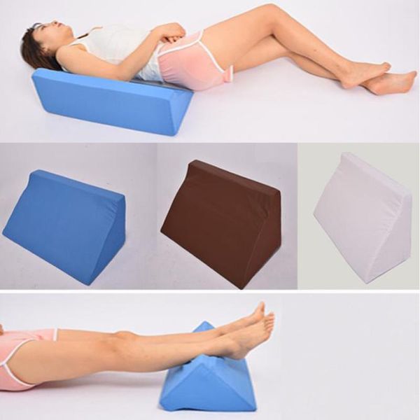 1 unidad de almohada de cuña de espuma viscoelástica útil para cama, cojines de soporte Lumbar para pierna y espalda, almohadilla de soporte para cintura, almohada ortopédica