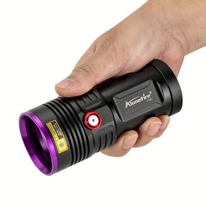 1 stuks krachtige 120W UV-blacklight-zaklamp - oplaadbare type-C USB - ideaal voor onzichtbare inkt, detectie van huisdiervlekken, detectie van schorpioenen en meer - inclusief 18650 batterij