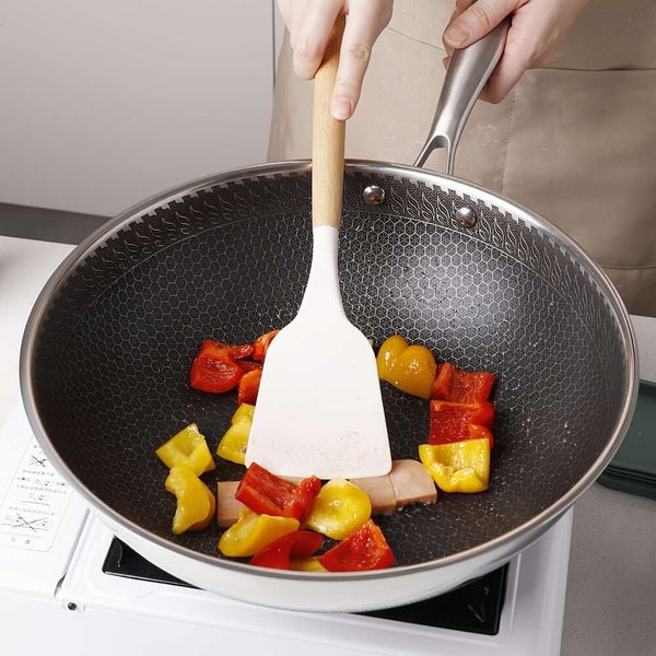 1 pièce, poêle à frire en nid d'abeille en acier inoxydable, poêle à omelette antiadhésive, pour cuisinière à gaz et cuisinière à induction, ustensiles, Gadgets, accessoires, cuisine domestique