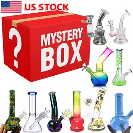 1PC BOCKAH BILND BOX FUMER VIE BONG Bong Ship aléatoire Pipe d'eau Bong Bong + bol en verre de 14 mm