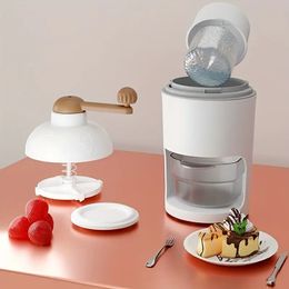 1 st Huishoudelijke Kleine Handmatige Hagel Ijsbreker Hand Geschoren Ijs Zand Ijs Continu Zand Ijs Machine Milkshake Ijsbreker Ijs Maker Machine Voor Slaapkamer