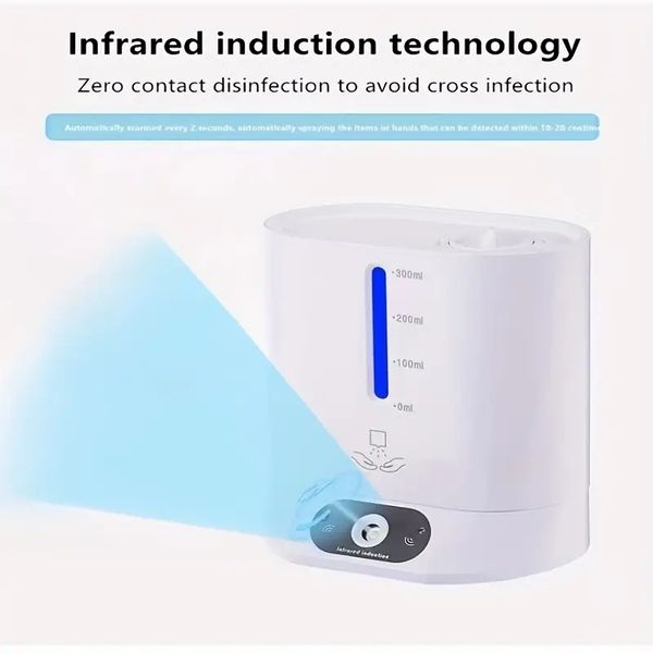 Humidificateur 1pc pour usage domestique, pulvérisation à induction automatique, humidificateur d'air de bureau