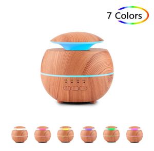 1 pc luchtbevochtiger Hollow Out Seven Color Night Light Light Wood Grain Inwierse machine stille kantoortafel top creatieve geschenken 3797795