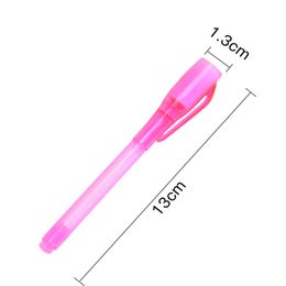 1pc Invisible Ink Pen UV Light Marker Fory para niños Fiesta de bricolaje para la escuela en casa Regalo de cumpleaños Carnaval