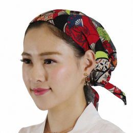 1 pc Japanse stijl keuken chef hoed hotel restaurant mannelijke en vrouwelijke obers multi -color werkmuts keuken hoofden hoed i0un#