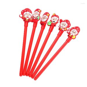 1 st Kawaii Santa Claus gelpen Creatieve cartoon Kerstmis Black Signature Cute Student Office School Supplies briefpapier