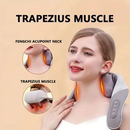 1 st Knead Schouder en nek Massager Strap Neck Massager Elektrische massagesjaal Trapezius Schoudermassager Geschikt voor thuisgebruik