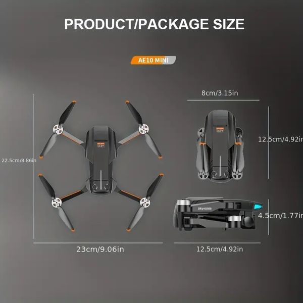 KXMG AE10 RC Drone HD double caméra avec flux lumineux GPS FPV WIFI hélicoptère professionnel UAV 1 pièce