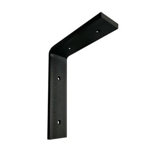 1 PC l de forma de servicio de metal soporte de metal de servicio multifuncional hardware de agujero de ángulo recto montado en la pared Soporte negro Diy Venta caliente