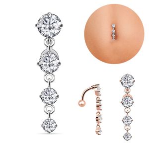 1pc dame mode chirurgical belly belly anneau mignon cristal pangle belly bague barre nombril belly corps piercing bijoux nombril