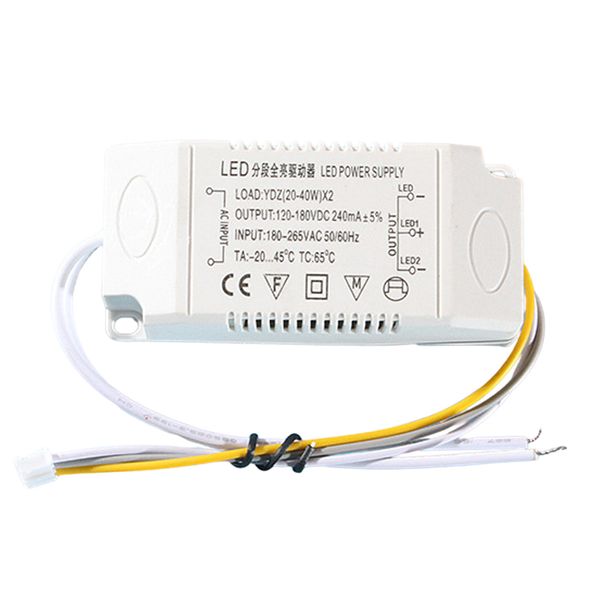 Controlador LED de 1 PC Accesorios de iluminación LED de transformador LED para la lámpara de proyecto de luz del panel de luz del techo 12-24W/24-36W/36-50W