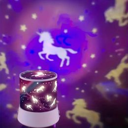 1pc LED lampe d'ambiance licorne multicolore, réunion de famille, lampe d'ambiance de salon, lampe de décoration de chambre à coucher, lampe de décoration de vacances de noël