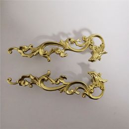 1pc long Mysterious Bird Brass Handle Pure Copper Dather Cabinet Porte de porte DIY Gold Furniture Tirls