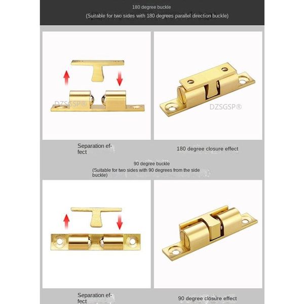 1PC / lot Porte en laiton massif Suck Classement magnétique MAINTIQUE DES PORTES CLOSS CROSSE TIROCES CLOSE MOBILIER TUMER