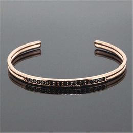 1pc Luxe Merk Anil Arjanda Mannen Bangles Rose Gouden Manchet Bangle Armbanden voor Mannen Dames Armbanden Sieraden Q0717