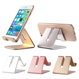 1PC Luxury Golden Desk Telefoonhouder Aluminium Visitekaart Holder Telefoon Rek Office Supplies Desk Display Stand Desk -accessoires