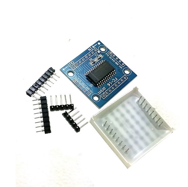 1 unidad MAX7219 modelo de matriz de puntos MCU módulo de pantalla de control DIY Kits B00142 BARD