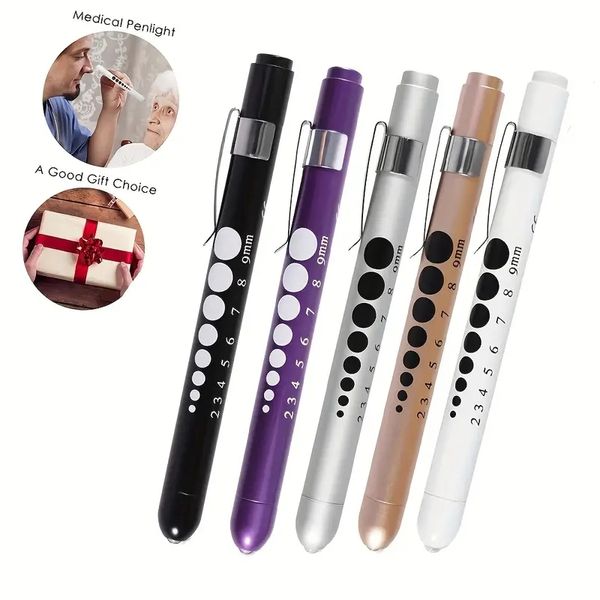 1 PC Medical Pen Light First Aid Pen Light Trabajo Inspección Linterna Información Doctor EMT EMMIGER MULTI FUNCIÓN