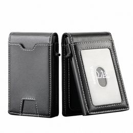 Portefeuille intelligent pour hommes 1pc pour portefeuille minimaliste masculin, portefeuille pop-up RFID, portefeuille de cartes de crédit, portefeuille en fibre de glucides A41m #