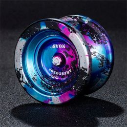 1PC Metal Alloy Aluminium Yoyo Professionnel avec 10 balles KK portant Yoyo à haute vitesse 240411