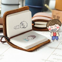 1PC MINI Portable Notebook Core Travel Journal Booklet Diary Book Daily Planner Organizer Pocketbook Sketchbook Keychain Gift