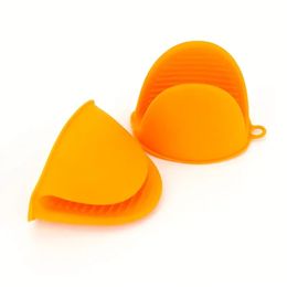 1pc Mini Siliconen Ovenwanten, Pannenlappen Voor Keuken, Hittebestendige Kleine Anti-Brandwonden Handschoenen, Pinch Grip Voor Koken Bakken BBQ