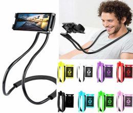 1Pc Mobiele Telefoon Houder Lui Flexibele 360 Graden Stand Hals Opknoping Buigbare Ondersteuning Voor Telefoon 2207054740240