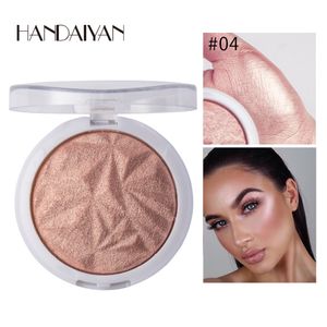 1 pc monochrome highlighter face bronzers palet make -up gloed gezicht contouren glinsterende cosmetica markeren cosmetica