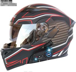 Motorhelm full-face dekking dubbele vizier voor raceveilige accessoires c441